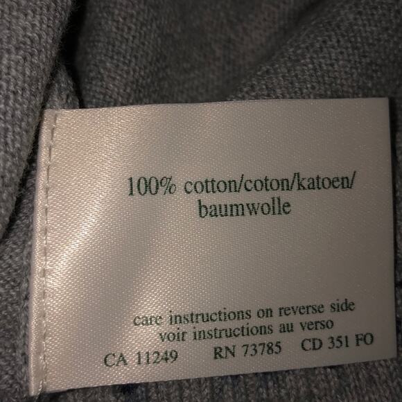 Laura Ashley CottageCore Boho Gray Floral Sweater / Cardigan Small - Picture 6 of 7